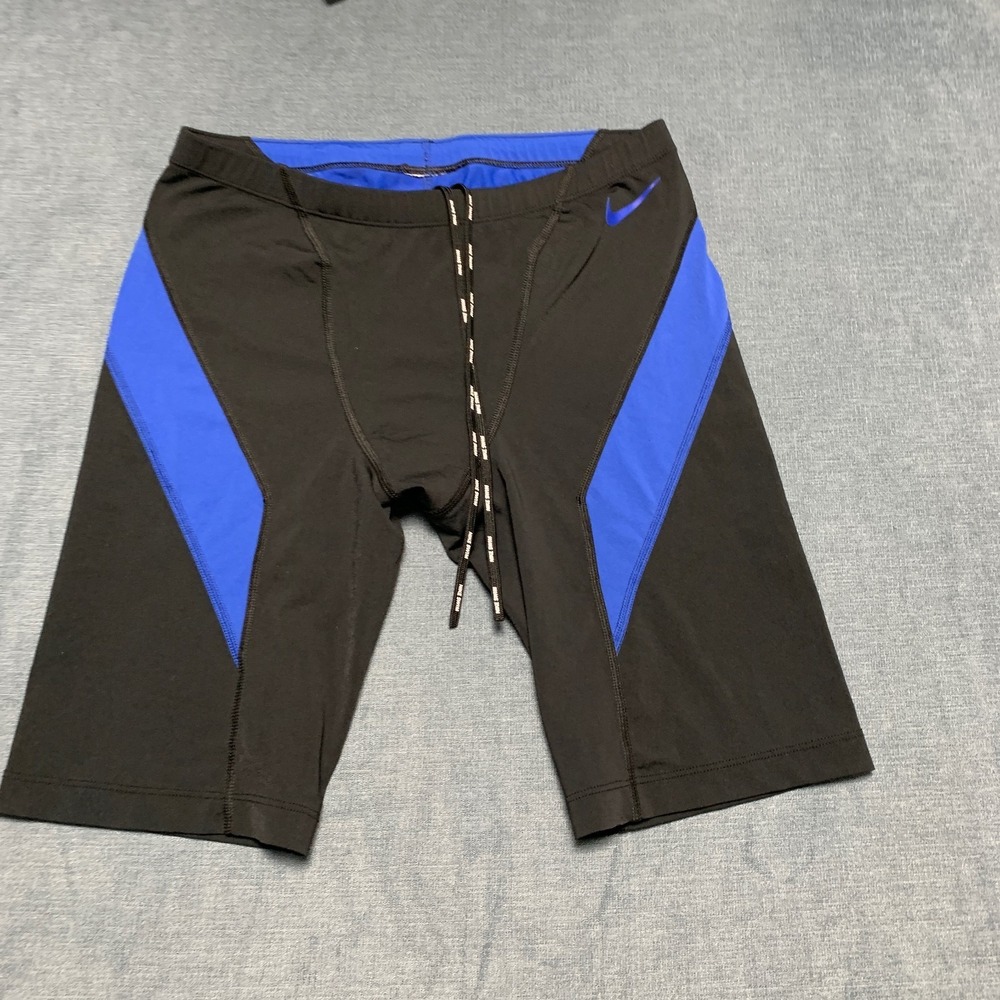 Nike HydraStrong Swim Jammers Shorts Men's 36 Black Vex Colorblock Water Sports